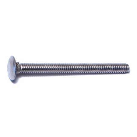 1/4""-20 x 3"" 18-8 Stainless Steel Coarse Thread Carriage Bolts 5PK -  MIDWEST FASTENER, 64987